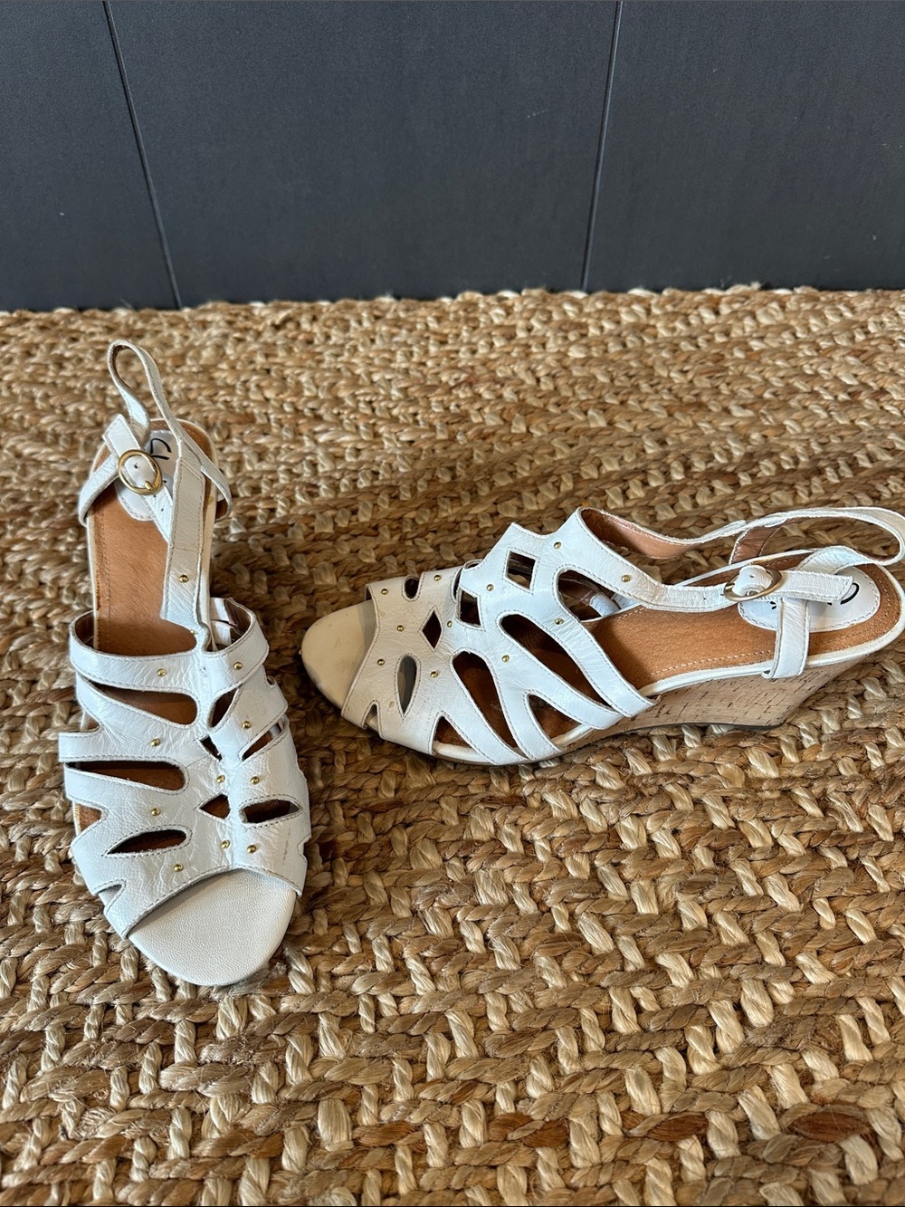 Clarks Artisan Sandals Cork Wedge size 9